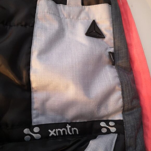 XMTN Girls Size 12 Salmon/Grey/Black Ski Jacket - Picture 4 of 16